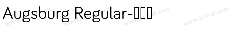 Augsburg Regular字体转换